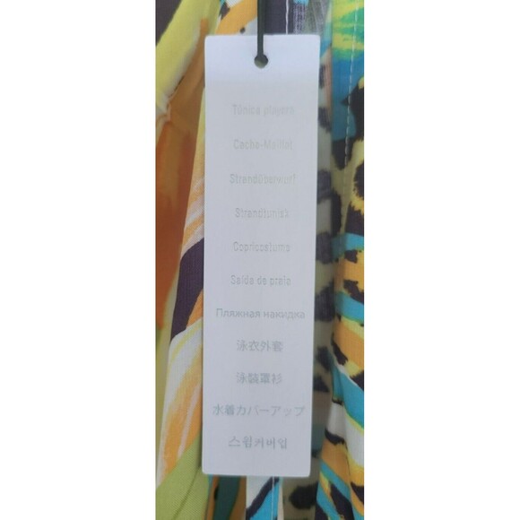 FOREVER 21 Women's Swimwear Coverup Sarong Wrap Skirt One Size Tropical Print - Picture 4 of 10